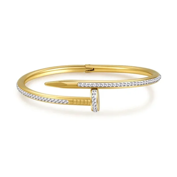 Nail-styled Stoned Bangle product photo 3 | Glossy.pk Pakistan