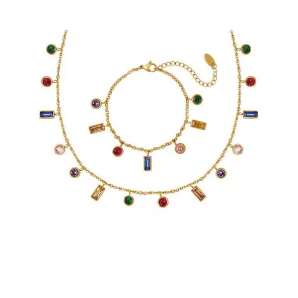 Multi combo bracelet & necklace — jewellery from Glossy.pk, Pakistan