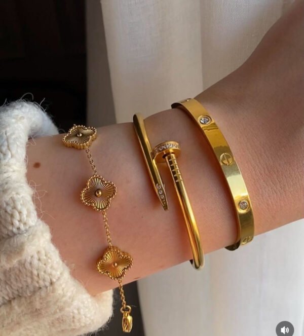 3-piece bangle & bracelet combo - stainless steel — jewellery from Glossy.pk, Pakistan