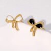 New bow studs anti-tarnish jewellery from Glossy.pk, Lahore