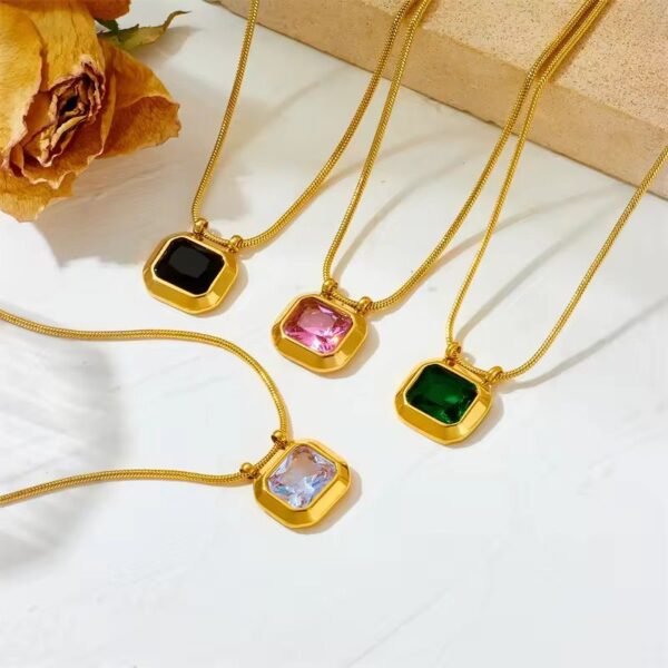 Stone Necklace (Four Colours) product photo 2 | Glossy.pk Pakistan