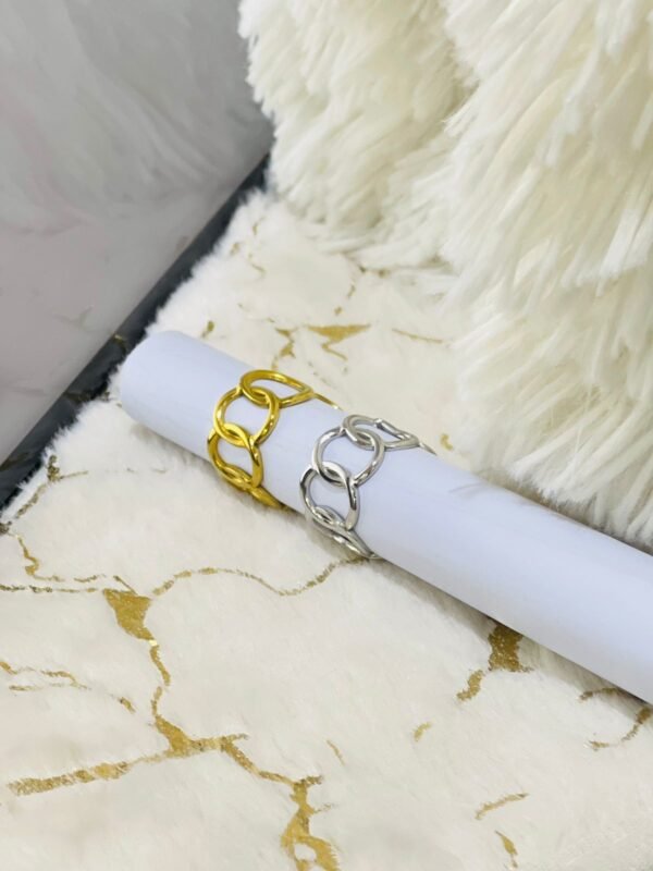 Adjustable Multi‑Layered Ring — Gold Plated product photo 3 | Glossy.pk Pakistan