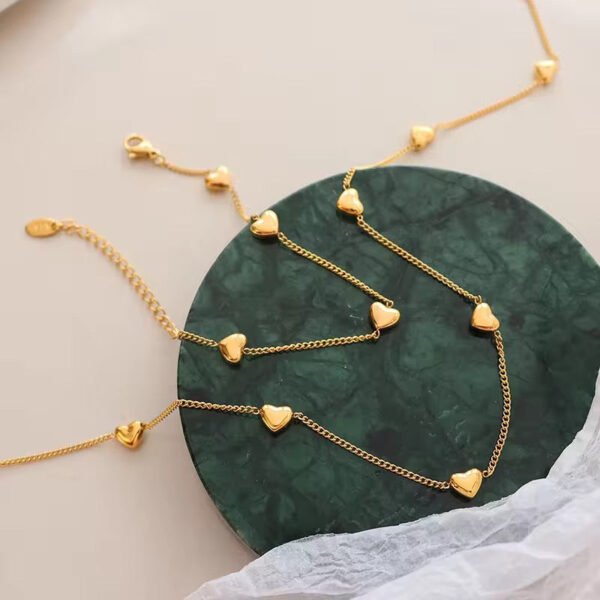 Heart Combo — Bracelet & Necklace (Stainless Steel) product photo 2 | Glossy.pk Pakistan