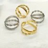 Adjustable Criss-Cross Ring — Gold product photo 2 | Glossy.pk Pakistan
