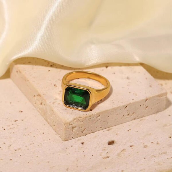 ONE stone Diamond ring anti-tarnish jewellery from Glossy.pk, Lahore