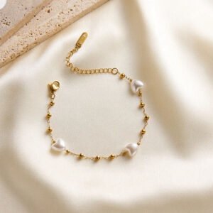 Heart Pearl Bracelet