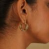 Donna Crystal Twisted Earring product photo 2 | Glossy.pk Pakistan