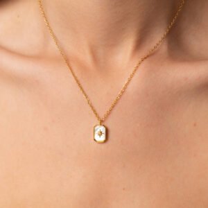 North Star Minimalist Pendant — Stainless Steel