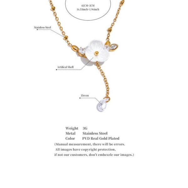 Flower Necklace — Style 1 — jewellery from Glossy.pk, Pakistan