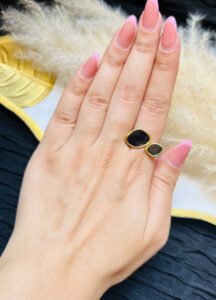 Two-Sided Black & White Ring product photo 4 | Glossy.pk Pakistan