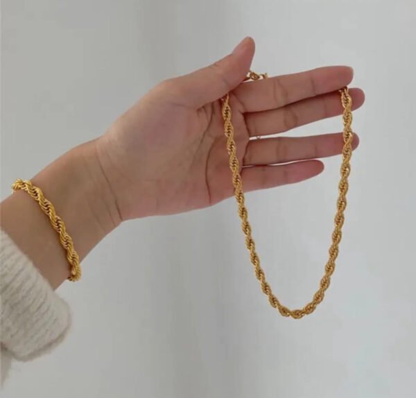 Rope Combo — 7-Piece Stainless Steel Set — jewellery from Glossy.pk, Pakistan