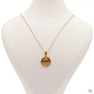 Green & red charm necklace — Stainless Steel product photo 2 | Glossy.pk Pakistan