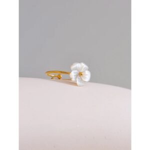 Flower Adjustable Ring Stainless Steel