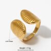 Sea Shell Chunky Adjustable Ring product photo 3 | Glossy.pk Pakistan