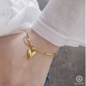 Heart Bracelet (Stainless Steel) product photo 3 | Glossy.pk Pakistan