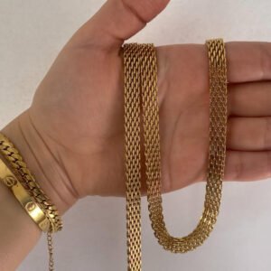 Mesh Bracelet & Necklace Set