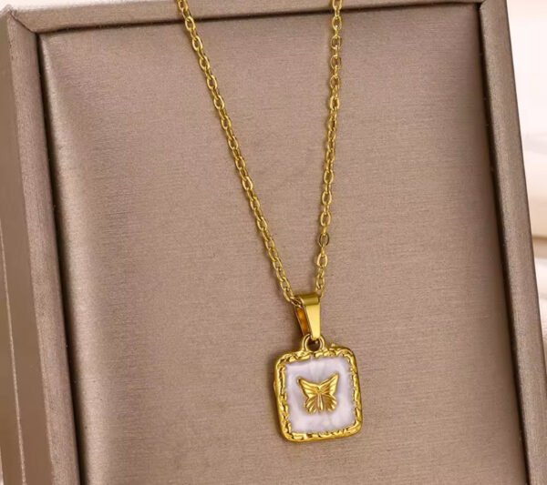 Butterfly Necklace Stainless Steel Pendant product photo 4 | Glossy.pk Pakistan
