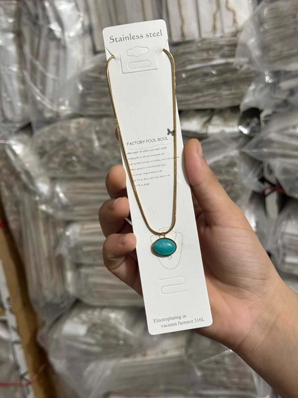 8E9C20A1-8D7E-4F04-AA8B-466586316B76 Natural stone necklace - Image 1