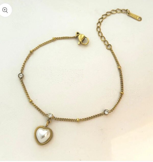 Heart Bracelet (Stainless Steel) product photo 4 | Glossy.pk Pakistan