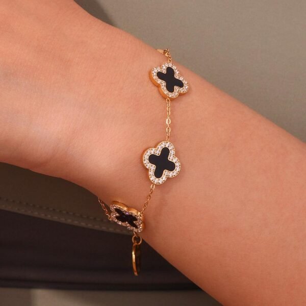 Stone Clover Bracelet product photo 2 | Glossy.pk Pakistan