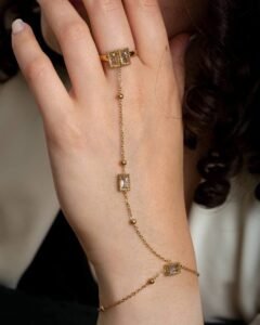 Beige Ringlet Anja — Stainless Steel Set — jewellery from Glossy.pk, Pakistan
