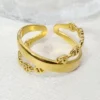 Adjustable Criss-Cross Ring — Gold — jewellery from Glossy.pk, Pakistan
