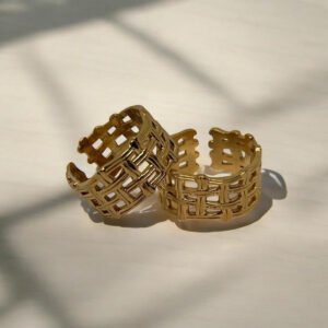 Geometric Chunky Adjustable Ring product photo 4 | Glossy.pk Pakistan