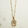 Flower Necklace — Waterproof Stainless Steel — jewellery from Glossy.pk, Pakistan