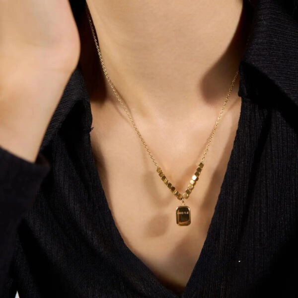 Bar Necklace — Stainless Steel Pendant product photo 2 | Glossy.pk Pakistan