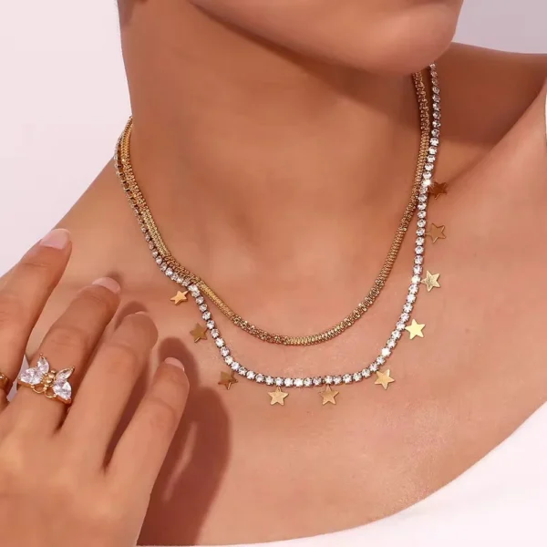 Stone Star Necklace product photo 4 | Glossy.pk Pakistan