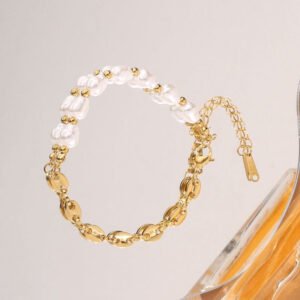 Stainless Steel Pearl Bracelet product photo 2 | Glossy.pk Pakistan