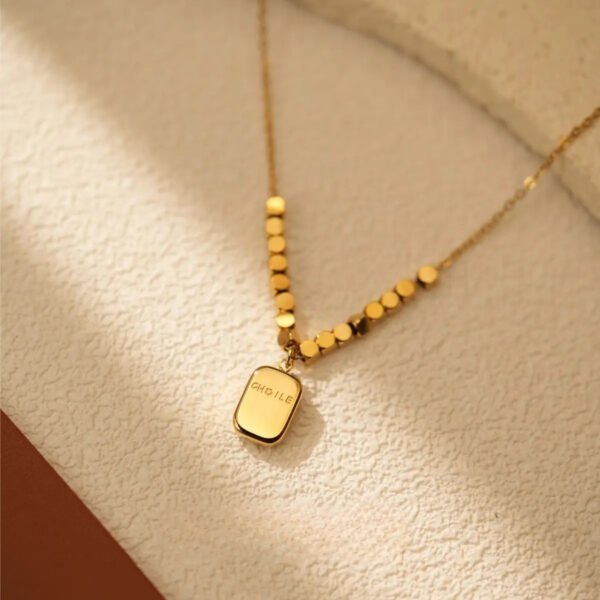 Bar Necklace — Stainless Steel Pendant — jewellery from Glossy.pk, Pakistan
