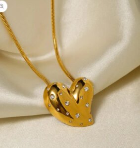 Waterproof Stainless Steel Heart Necklace product photo 3 | Glossy.pk Pakistan