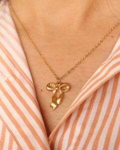 Chunky Bow Necklace product photo 3 | Glossy.pk Pakistan