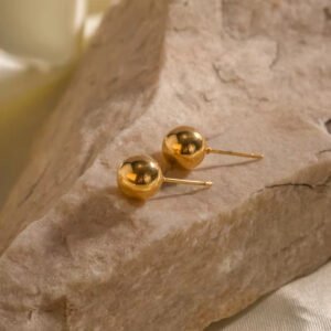 Stainless Steel Stud Earrings product photo 2 | Glossy.pk Pakistan