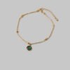 Green stone anklet — Stainless Steel product photo 3 | Glossy.pk Pakistan