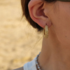 C-design stainless-steel earrings product photo 4 | Glossy.pk Pakistan