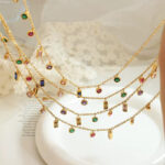 Multi Stone chunky necklace - Image 6