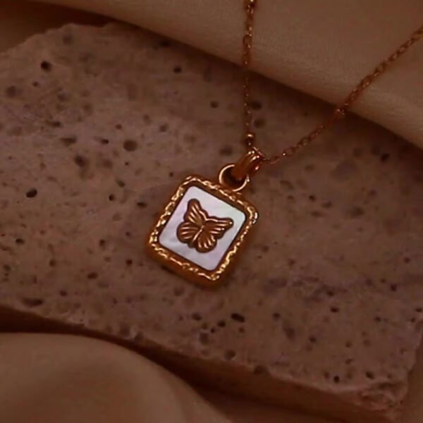 Butterfly necklace anti-tarnish jewellery from Glossy.pk, Lahore
