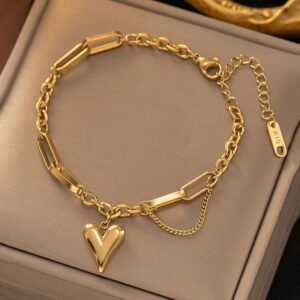 Heart Bracelet (Stainless Steel)