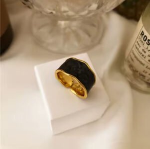 Gold Ring — Black & White product photo 2 | Glossy.pk Pakistan