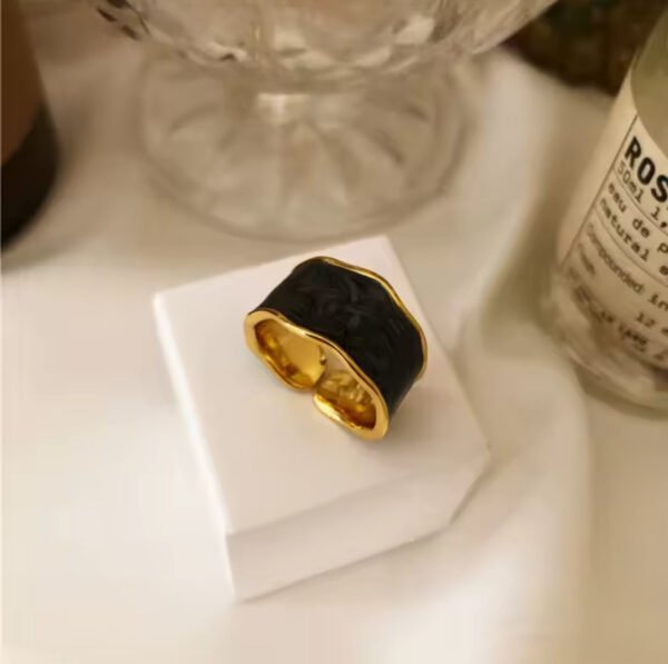 Gold Ring — Black & White product photo 2 | Glossy.pk Pakistan