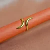 Adjustable Layered Ring — Gold Plated Stainless Steel product photo 3 | Glossy.pk Pakistan