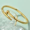 Nail Bangle — Stainless Steel, Gold Plated product photo 4 | Glossy.pk Pakistan
