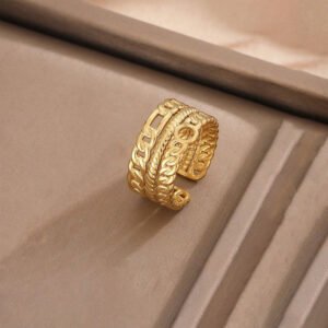 Chunky Adjustable Ring (Stainless Steel) product photo 4 | Glossy.pk Pakistan