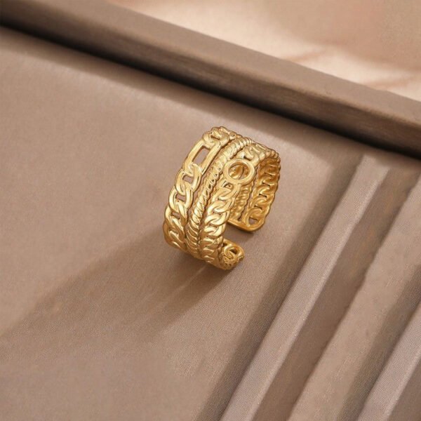 Chunky Adjustable Ring (Stainless Steel) product photo 4 | Glossy.pk Pakistan