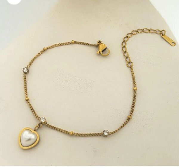 Heart Bracelet (Stainless Steel) product photo 2 | Glossy.pk Pakistan