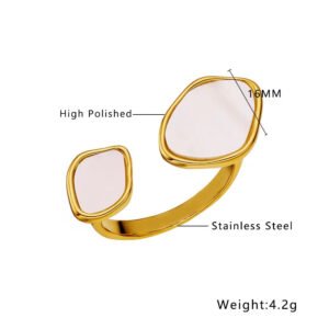 Two-Sided Black & White Ring product photo 2 | Glossy.pk Pakistan