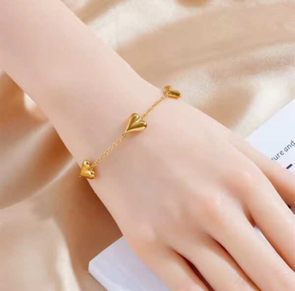 3 Heart Bracelet product photo 3 | Glossy.pk Pakistan
