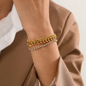 3-Layer Tanis Chain Bracelet